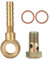 Tbest Banjo Bolt, M14x1,5 bis 3/8 Zoll Turbo Coolant Banjo Bolt Kit, Edelstahl, Automotive-Fuel-System-Fittings