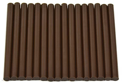 16 Pcs Keratin Gun Bond Glue Sticks for Professional Hair Extensions (Dark Brown)