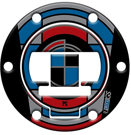 Paraserbatoio.it Kunstharz-Aufkleber, 3D-Effekt, kompatibel mit BMW R 1200 GS von 2016 bis 2019, Motorsport, Schwarz, Kappenschutz