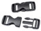 BAIWOAK Seitliche Schnallen, 20 mm, robuste Kunststoff-Schnallen-Clips, Druckknöpfe, Rucksack-Schnalle, Ersatz für 20 mm Gurtband (2 Sets), Schwarz, Einheitsgröße
