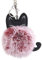 Chat mignon porte-clés pendentif femmes porte-clés porte pompon porte-clés vin rouge durable et pratique