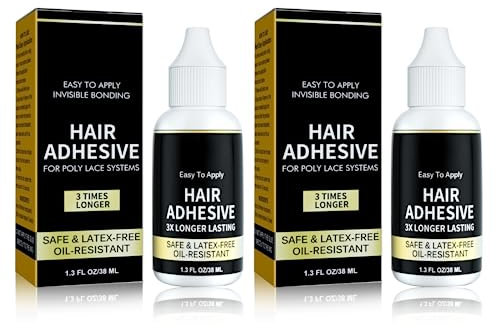 TBeautfave Waterproof Lace Front Wig Glue - Strong Hold Invisible Bonding Hair Adhesive for Wigs - Latex-Free and Oil-Resistant