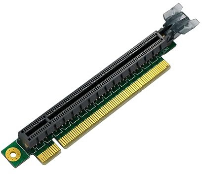 JMT PCI-Express 3.0/4.0 16x Riser Card 90 Degree High Speed Riser Card for 1U / 2U Server Case (PCI-E 3.0 for 1U)
