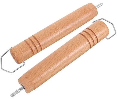 Uonlytech 2pcs Milk Pot Handle bakelite Beech Wooden Handle Griddle Accessories Detachable Snow pan Long Handle Cookware Universal Pot Grip Accessories Frying pan Anti-scalding pan