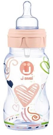 J Bimbi Biberon Neonato Anti Otite e Anti Colica - 260 ml 0+ - Trendy Pesca