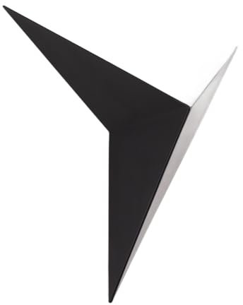 Moderne Industrielle LED-Wandleuchte, Dreieckiges Design, Warmes Licht, 85–265 V, Schwarz, Festverdrahteter Anschluss für Schlafzimmer, Wohnzimmer, Hotelbar