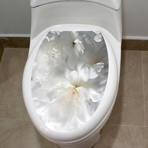 ANEIDA 35 * 29CM 3D Blume Selbstklebende Toilettendeckel Aufkleber Lustige PVC wasserdichte Toilettensitz Aufkleber Für Deckel Badezimmer Wandaufkleber