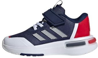 adidas Unisex-Kinder Marvel Cap Racer EL K Sneaker, Dark Blue/Cloud White/Silver Metallic, 39 1/3 EU
