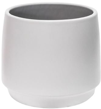 Ivyline Pot de Fleurs en céramique Gris 13,5 x 14,5 cm