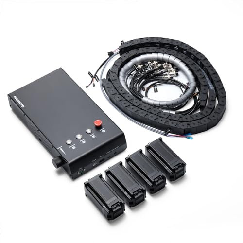 Genmitsu Juego de motores paso a paso de bucle cerrado para PROVerXL 4030, 4 motores paso a paso de bucle cerrado 60-100 con cables de cadena, kit de actualización de caja de control basado en GRBL