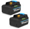 ENERGUP 2X 18V 5.5Ah BL1850B Batería de Repuesto para Makita Batería 18V BL1860B BL1850B BL1840B BL1830B BL1820B BL1815 194205-3 con Indicador LED