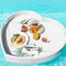 HNBYLMM Rattan Serving Floating Tray, Floating Breakfast Tray, Floating Tray for Pool, Floating Drink Holder, Breakfast Tray on The Water for Hotel Swimming Pool Tea Coffee,White