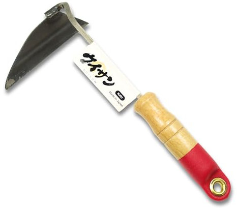 KUISUN Nejiri Gama - Falce giapponese per diserbo – 28 cm, affilata e versatile, pratico strumento per la rimozione delle erbacce senza sforzo in giardinaggio