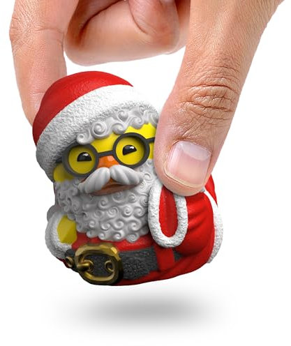 TUBBZ Mini-Ausgabe Weihnachtsmann Sammelfigur aus Vinyl in Form Einer Gummiente - Offizielles Numskull-Merchandise, Spielzeug & Sammlerstücke