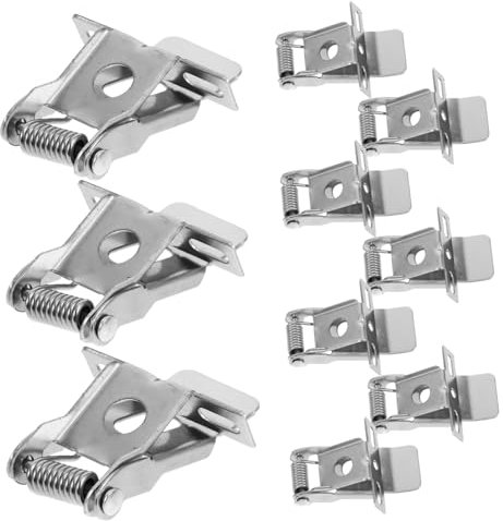 OSALADI 1 Set Lighting Accessories Recessed Light Securing Clamps for Ceiling Lamp Retaining Clamps Spring Clip for Panel Lamp Securing Clamps for Recessed Lamp Metal Silver