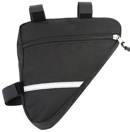 Yooghuge Bike Triangle Frame Bag Bicycles Front Handlebar Bag Strap-On Saddle Bag Cycling Bike Storage Tube Bag