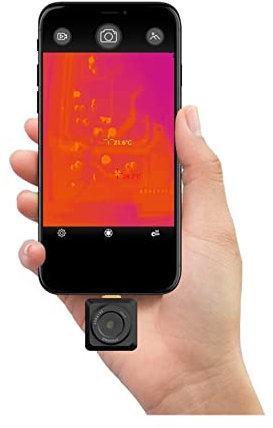 Caméra thermique, Caméra thermique d'inspection industrielle de thermomètre d'imageur thermique infrarouge de téléphone portable,Reconnaissance rapide des anomalies