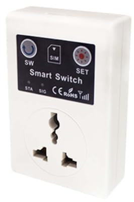 Juqoyue GSM Power Socket Intelligent Relay Switch Smart Remote Control Home Automation Appliance By Phone Call SMS APP UK Plug