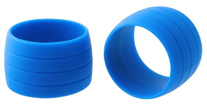 SLXLYH 2 Stück Silikon Fahrrad Lenker Klebeband Stecker, Feste Ringe, Fahrrad Lenker Gurtband, Befestigung, Silikonringe, rutschfeste Hülse, Silikon Gummibänder, Befestigungsringe, Hülse