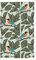 Bandiera decorativa da giardino con stampa di piante tropicali, per interni ed esterni, veranda, patio, design stagionale