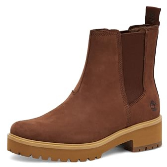 Timberland Carnaby Cool Mid Warm gefütterte Stiefel, schwarzes Nubuk