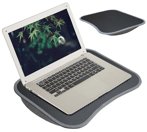 Bureau De Tour D'ordinateur Portable - Table À Revers Portable, Base D'oreiller Portable | Plateau D'écriture Rembourré Avec Poignée, Lapdesk Pour La Lecture, Le Jeu Ou Le Travail À La Maison Sur Cana