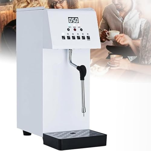 Milchaufschäumer, Handelsübliche Qualität, 6 l Heiße und Kalte Milch, Dampfgarer Dampfaufschäumer Milch, LED-Anzeige, 1,0–2,0 Bar Dampfdruck, für Café Hotel