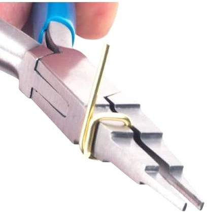 Multi-Step Flat Nose Pliers for Wire Looping, 15 cm Length, 3, 5 and 6 mm Jaws, Jewellery Making Tool