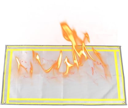 Feuerfeste Matte – hitzebeständiges Silikonkissen für Herd, Backofen, Grill, Kamin | Sicherheitszubehör für Küche und Haushalt