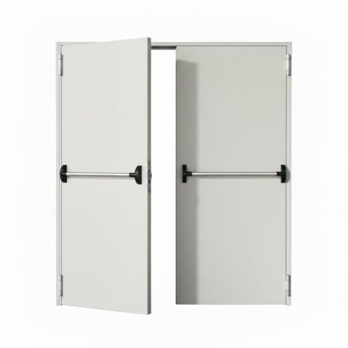 PORTA TAGLIAFUOCO 1 ANTA REVERSIBILE ANTIPANICO REI 120 ANTINCENDIO (120x215-2 ante 80+40 - con doppio manigl. antip.)