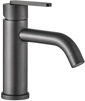 Rea Einhebel-Waschtischarmatur Ontario Js-11801Gg Low Titanium, Messing, Modernes Design - 11X4,5X17,5CM