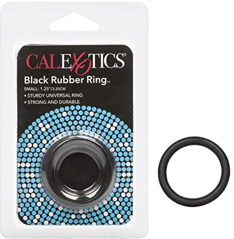 California Exotics Rubber Ring, Black, Small