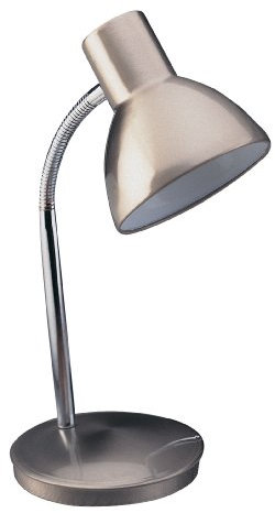Firstlight Harvard E27 1 x 60 Watt Brushed Steel Table Lamp
