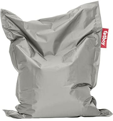 Fatboy® Junior Silber | Original Nylon-Sitzsack | Klassisches Indoor Sitzkissen speziell für Kinder | 130 x 100 cm