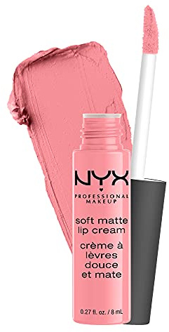 NYX PROFESSIONAL MAKEUP Soft Matte Lip Cream, Lightweight Liquid Lipstick - Tokyo (Bubblegum Pink)