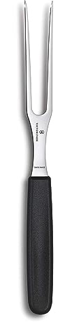 Victorinox Swiss Classic 10.25 Inch Carving Fork - Dishwasher Safe, Black