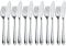 WMF Jette Fischbesteck 12 teilig, Fischset für 6 Personen, Fischgabel, Fischmesser, Cromargan Protect Edelstahl poliert, kratzbeständig