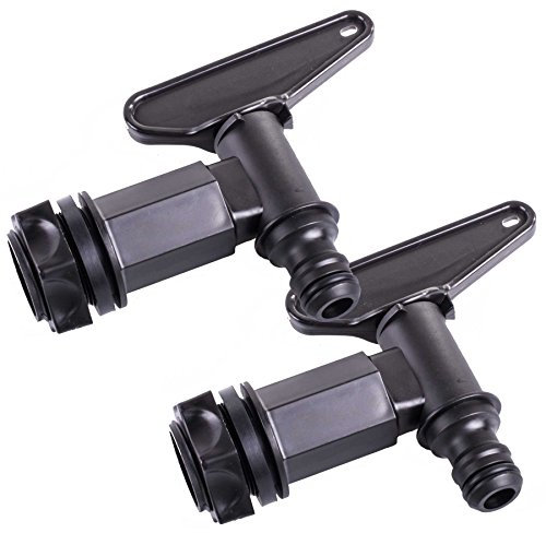 Wormcity Robinet pour récupérateur d'eau avec raccord Hozelock 2 Taps