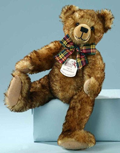 Mohair-Scheibenbär Teddybär gold 31 cm mit Brummstimme