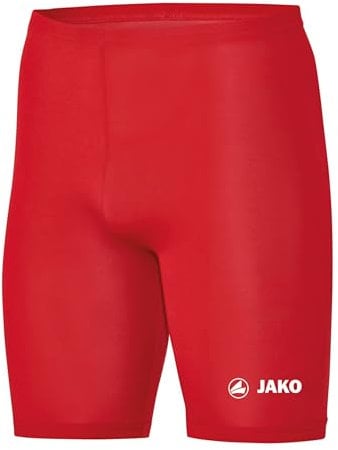 JAKO Unterziehhose Kinder Tight Basic 2.0 Sportrot 140 - Elastische Fahrradhose Kinder aus Polyester, Radlerhose Kinder mit elastischem Bund, Thermohose
