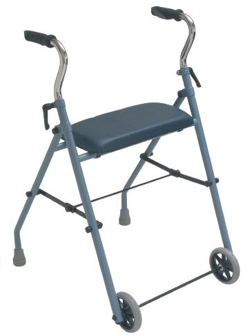 Sundo Homecare GmbH Rollator mit 2 Rädern aus Aluminium in Blau für Erwachsene