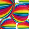 Lampion Regenbogen 25 cm schwer entflammbar