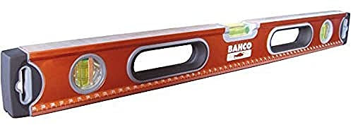 Bahco 466-800-M Magnetic Spirit Level with 3 Vials ±0.5 mm/m, Orange/Silver/Grey