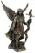 VERONES Statue des Heiligen Erzengels Gabriel, Bronze, Klassisch, ca. 23,5 cm hoch, Kaltguss-Bronze, sehr detailliert