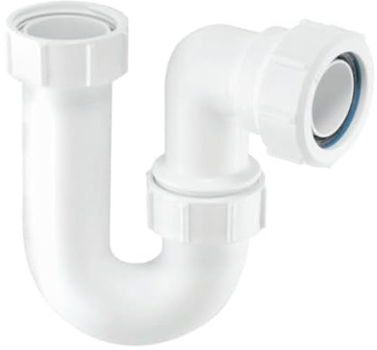 McAlpine SA10 1¼ 75mm Water Seal Tubular Swivel 'P' Trap with Multifit Outlet