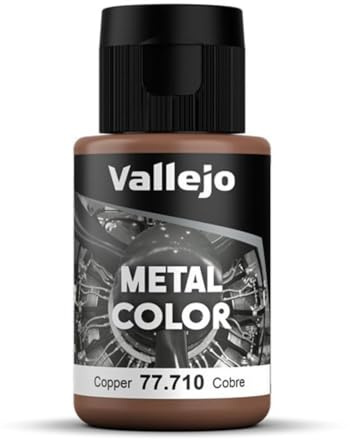 Vallejo - Metal Color | Copper 32 ml (1.08 fl.oz.) | Faithfully Reproduce Different Metallic Finishes
