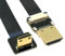 CY - Cavo piatto da Mini HDMI FPV maschio con angolazione a 90 gradi verso il basso a HDMI FPC maschio, da 50 cm, per droni per fotografia aerea