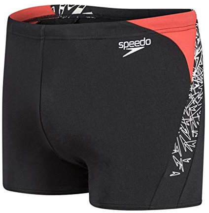 Speedo Aqua Boom Splice Maillot de bain Homme Noir/Blanc FR : S (Taille Fabricant : 28)