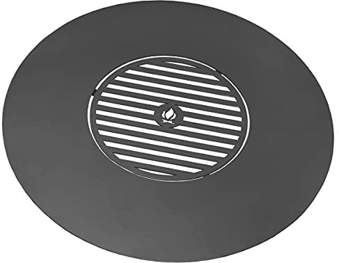 Cookking - Plaque de cuisson pour braséro de 82 cm à 102cm de diametre avec une grille 40 à 50 cm - Ø 82 cm
