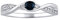SILVEGO Damen Ring aus 925 Sterling Silber mit echtem Saphir